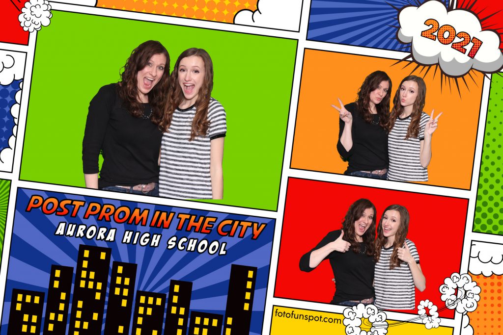 Output from chroma key green photo booth