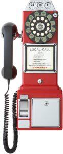Red pay phone